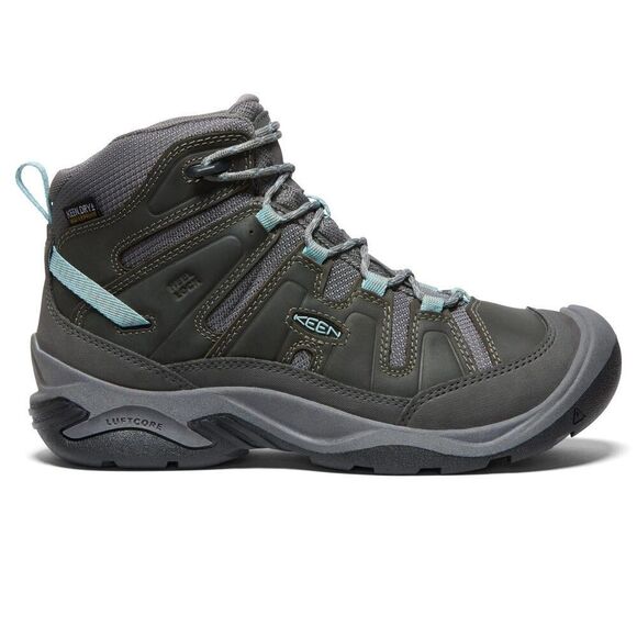 Keen Circadia 1026843 Women's US 9 Gray Leather Waterproof Hiking Boots HAM330 - Picture 1 of 8